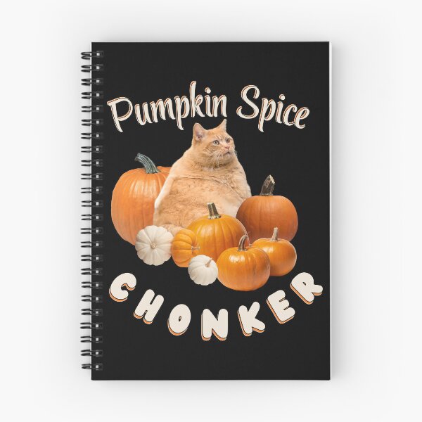Item preview, Pumpkin Spice Chonker Cat Halloween Meme Fall Fun | Light Ink Version designed and sold by SunandShade.