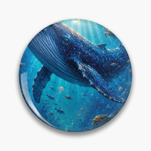 Item preview, Majestic Realm: Cosmic Whale Underwater Sunset Artwork designed and sold by Ak-art-shop.
