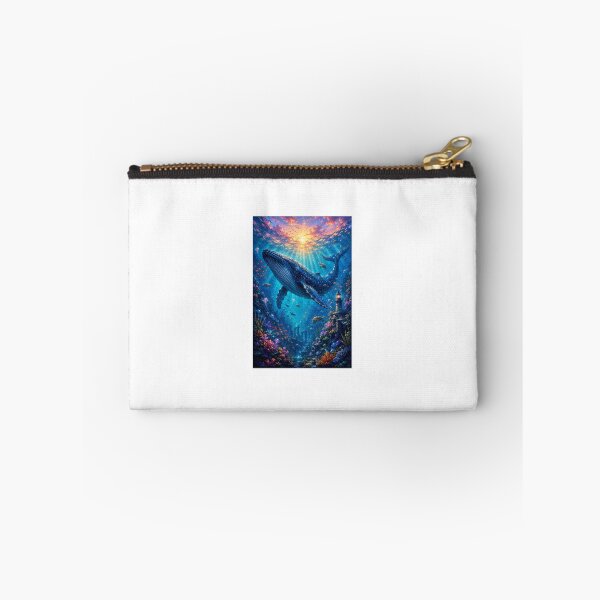 Item preview, Majestic Realm: Cosmic Whale Underwater Sunset Artwork designed and sold by Ak-art-shop.