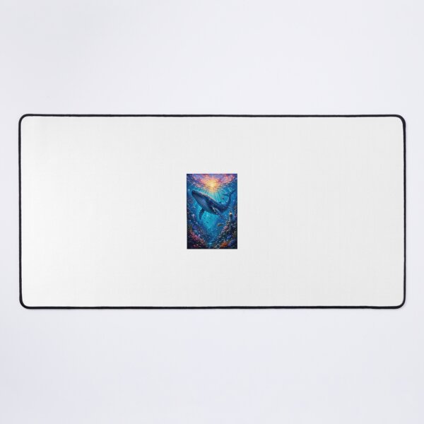 Item preview, Majestic Realm: Cosmic Whale Underwater Sunset Artwork designed and sold by Ak-art-shop.