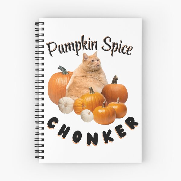 Artikelvorschau, Kürbisgewürz-Chonker-Katze: Halloween-Meme – Herbstspaß | Dark Ink Version entworfen und verkauft von SunandShade.