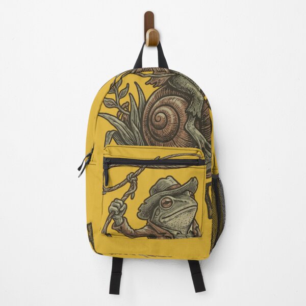 Item preview, Gritty Woodcut Frog Snail Rider Dark Streetwear Graphic designed and sold by Aesthetic Amphi-Lab.