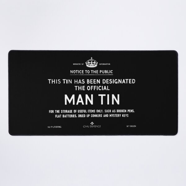 Item preview, Man Cave. Man Tin. Men`s stuff designed and sold by KALEIDOSCOPE UK.