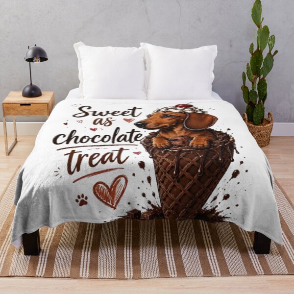 Item preview, Dachshund Chocolate Ice Cream Sundae - Sweet as Chocolate designed and sold by IvanaIka.