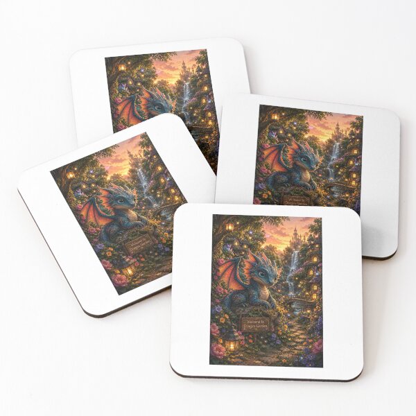 Item preview, Welcome to Dragon Garden: Cute Baby Dragon Fantasy Artwork designed and sold by Ak-art-shop.