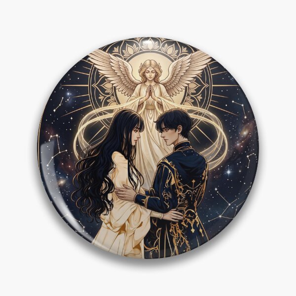 Item preview, The Lovers Tarot Card | Gothic Romantic Occult Art designed and sold by MythicMood.