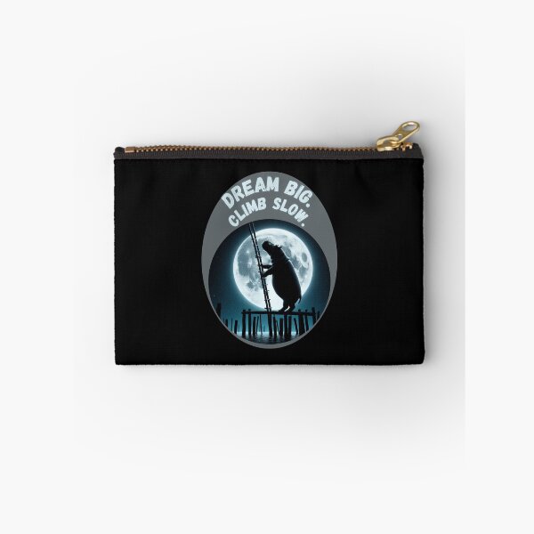 Item preview, Dream Big. Climb Slow. - Funny Hippo Motivation designed and sold by PatykArt.