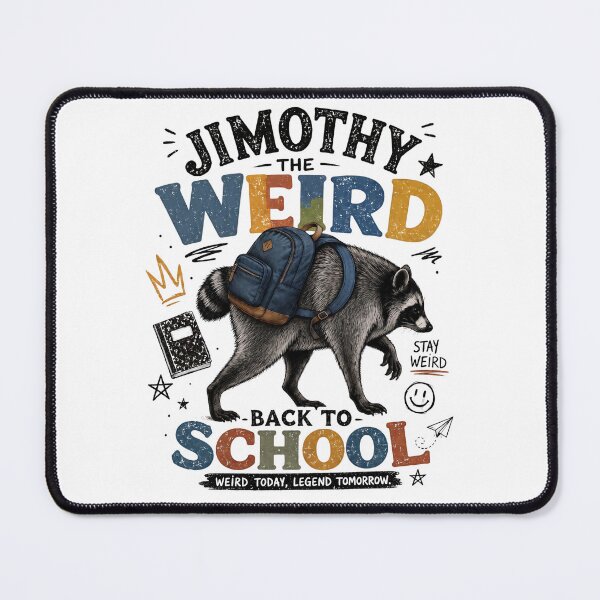 Item preview, Weird Badger Back to School Retro Animal Student Design designed and sold by MotivaChic.