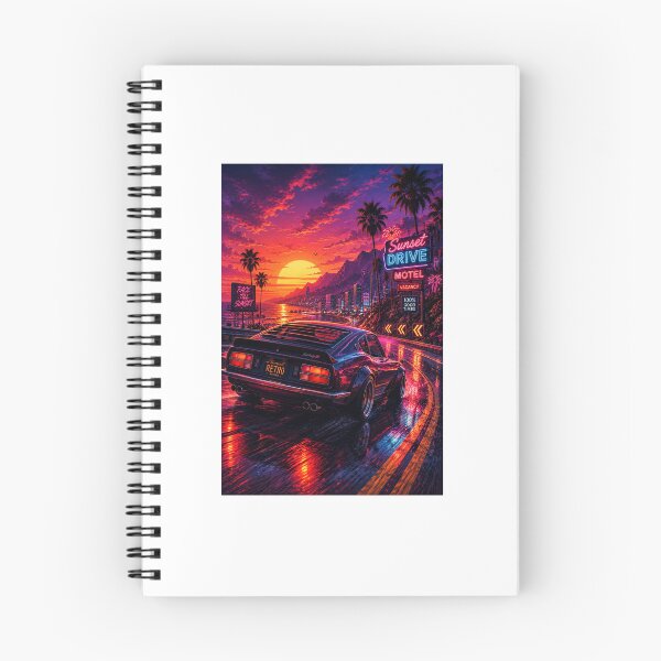 Item preview, Sunset Drive: Synthwave Retro Fairlady Z Sports Car Artwork designed and sold by Ak-art-shop.