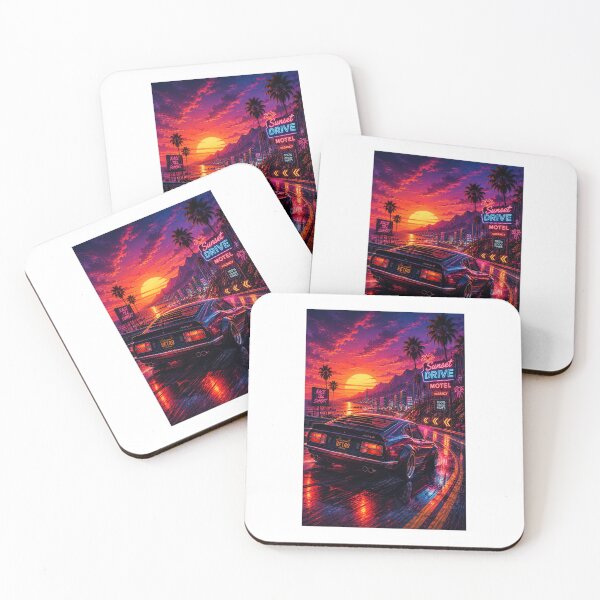 Item preview, Sunset Drive: Synthwave Retro Fairlady Z Sports Car Artwork designed and sold by Ak-art-shop.