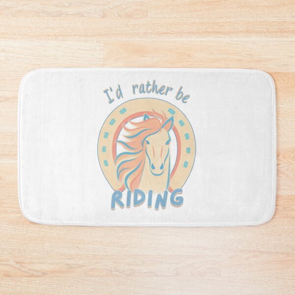 Item preview, Retro I’d Rather Be Riding Horse and Horseshoe designed and sold by SunandShade.
