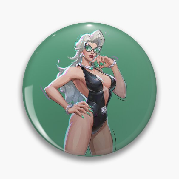 Item preview, Black Cat Marvel Rivals summer skin sticker designed and sold by Applesaucemeow-.