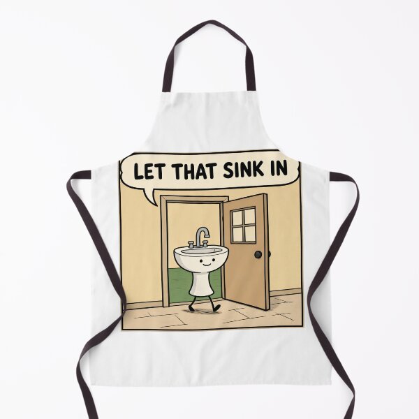 Item preview, Let That Sink In Funny Cartoon Visual Pun designed and sold by TshirtsOnline-.