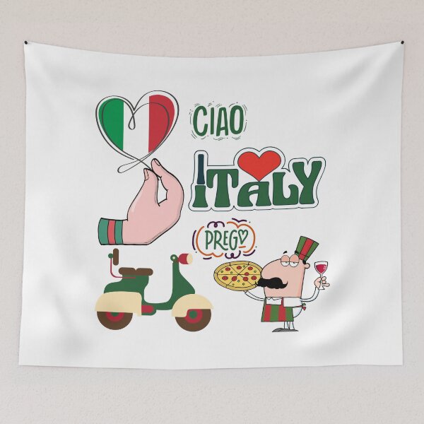 Item preview, Hola Italia designed and sold by ImaginARTDesign.