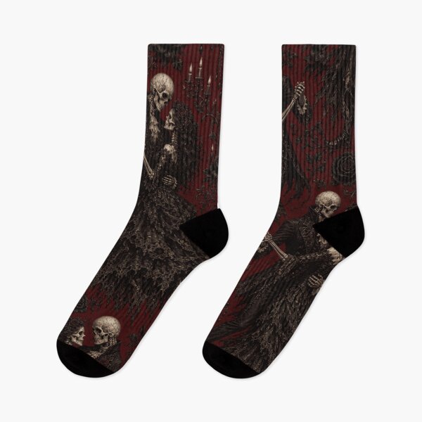 Item preview, Gothic Forever Romantic Skeletons in Casket designed and sold by cbfineart.