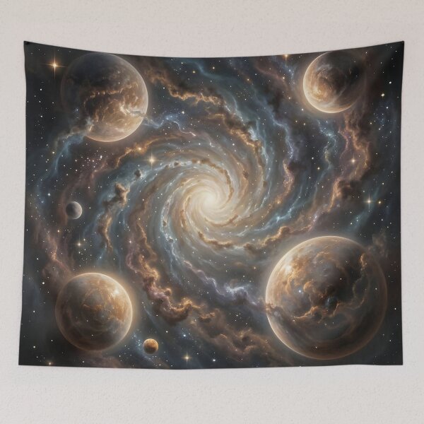 Item preview, Cosmic Nebula – Luminous Celestial Bodies Fantasy Art designed and sold by LittleBigGifts.