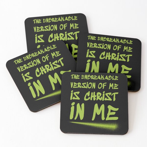 Item preview, Unbreakable Version Of Me Christ In Me Christian Gym designed and sold by Bezuiden.