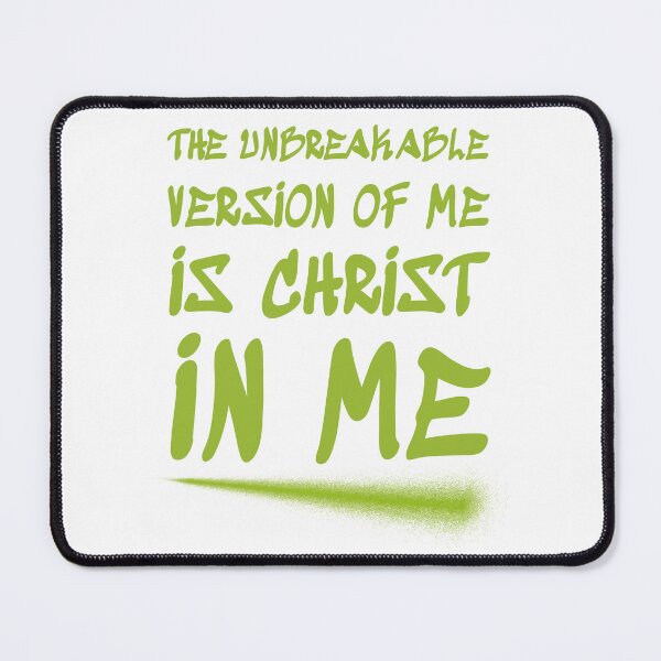 Item preview, Unbreakable Version Of Me Christ In Me Christian Gym designed and sold by Bezuiden.