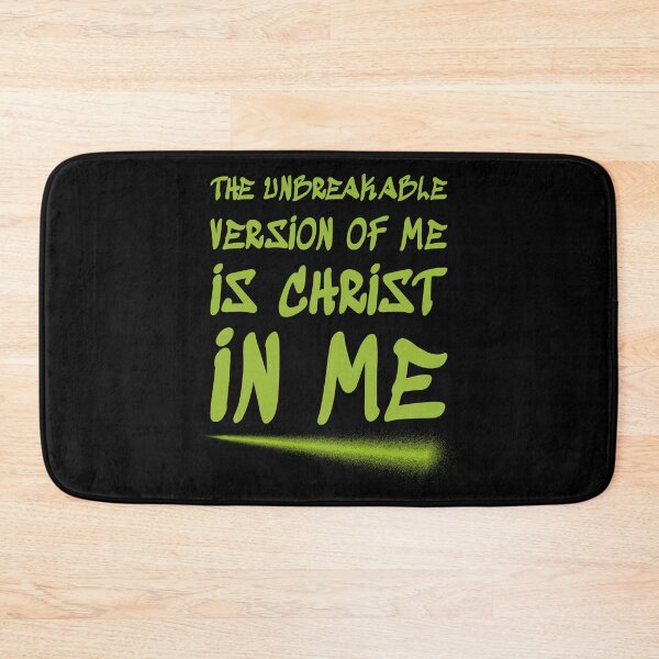 Item preview, Unbreakable Version Of Me Christ In Me Christian Gym designed and sold by Bezuiden.
