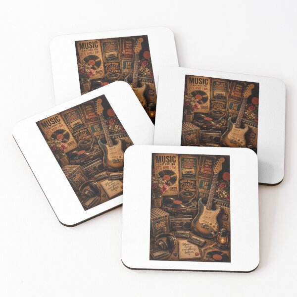 Item preview, Retro Soul: Vintage Music Studio and Electric Guitar Artwork designed and sold by Ak-art-shop.