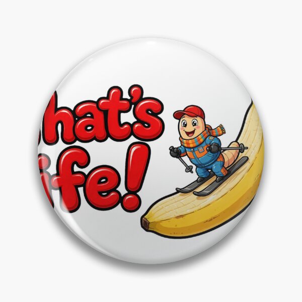 Item preview, That's Life! Funny Worm Skiing On A Banana designed and sold by Surviving Monday Club.