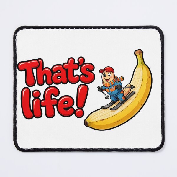 Item preview, That's Life! Funny Worm Skiing On A Banana designed and sold by Surviving Monday Club.