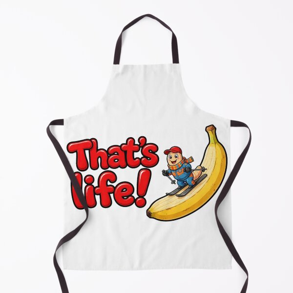 Item preview, That's Life! Funny Worm Skiing On A Banana designed and sold by Surviving Monday Club.