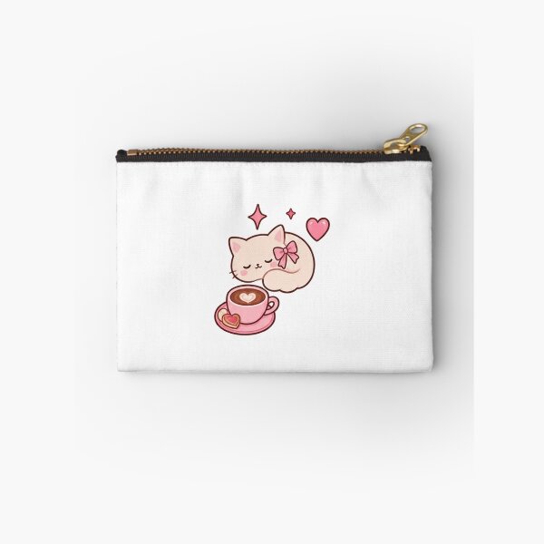 Item preview, Sleeping Cat with a Latte designed and sold by ThePinkParlor.