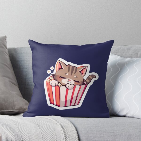 Item preview, Popcorn Cat Nap – Cute Snack Time Design designed and sold by Pororo23.