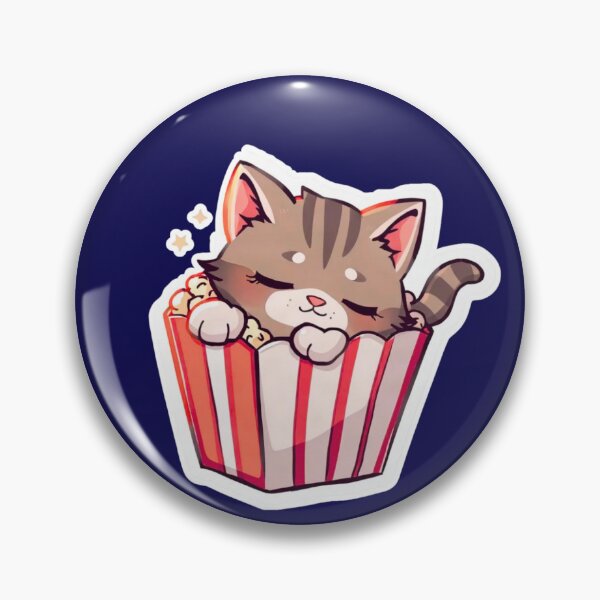 Item preview, Popcorn Cat Nap – Cute Snack Time Design designed and sold by Pororo23.