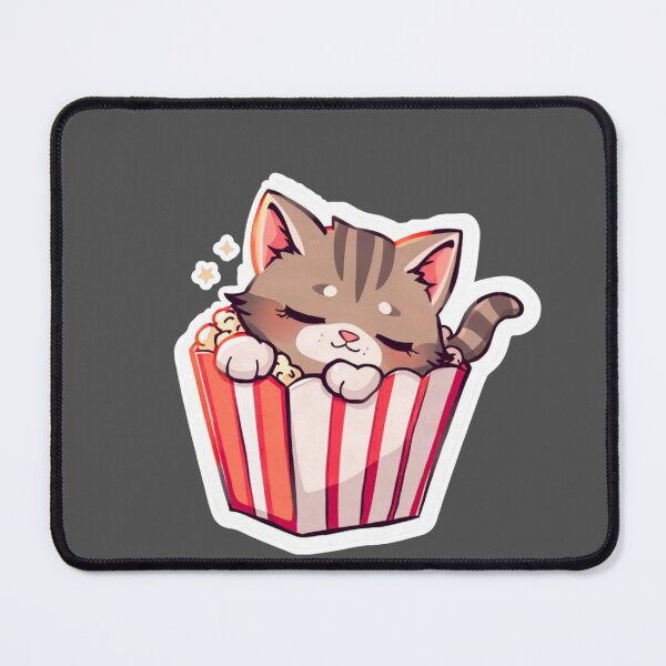 Item preview, Popcorn Cat Nap – Cute Snack Time Design designed and sold by Pororo23.