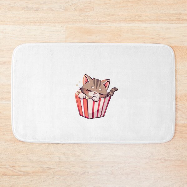 Item preview, Popcorn Cat Nap – Cute Snack Time Design designed and sold by Pororo23.