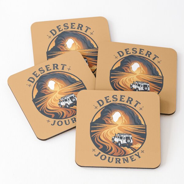 Item preview, Desert Journey 4x4 Off Road Vintage Overland Rock Arch Canyon Adventure Badge Art designed and sold by MarCinu Art.
