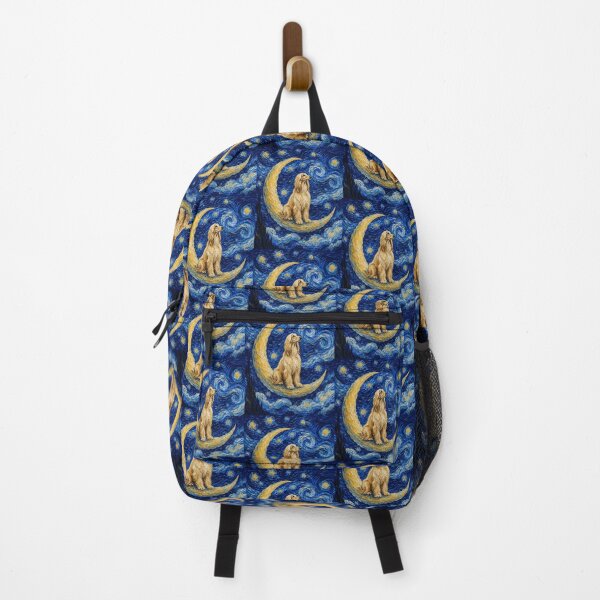 Item preview, Funny Afghan Hound Starry Night Painting Cute Moon Stars Mom Dad Kids designed and sold by FurryHavenPH.