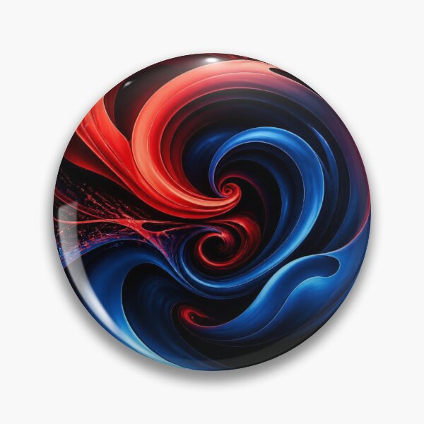 Item preview, Dynamic Red and Blue Cosmic Vortex Art designed and sold by Harmonic_Layers.