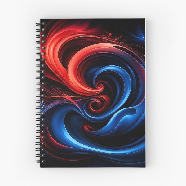 Item preview, Dynamic Red and Blue Cosmic Vortex Art designed and sold by Harmonic_Layers.