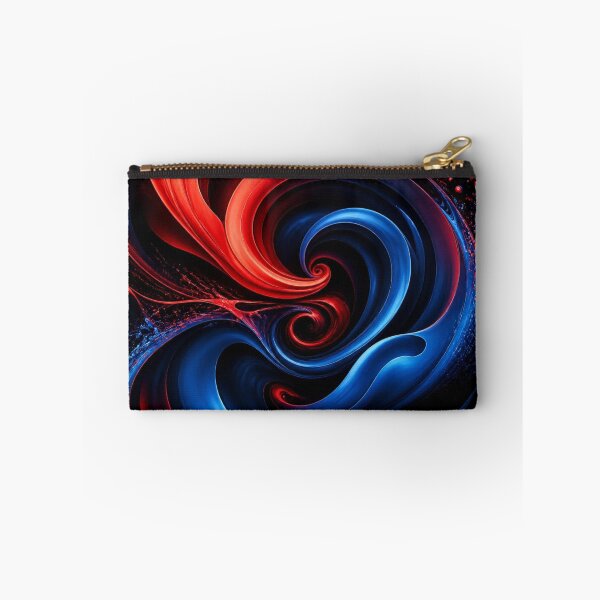 Item preview, Dynamic Red and Blue Cosmic Vortex Art designed and sold by Harmonic_Layers.