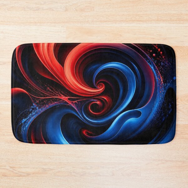 Item preview, Dynamic Red and Blue Cosmic Vortex Art designed and sold by Harmonic_Layers.