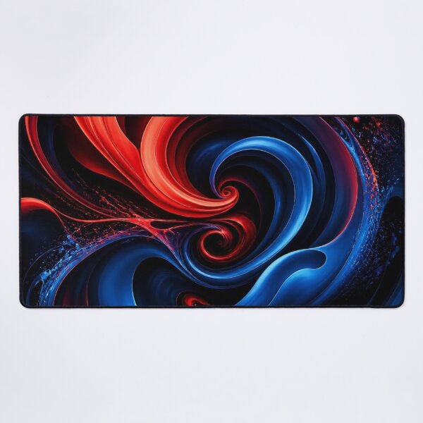 Item preview, Dynamic Red and Blue Cosmic Vortex Art designed and sold by Harmonic_Layers.