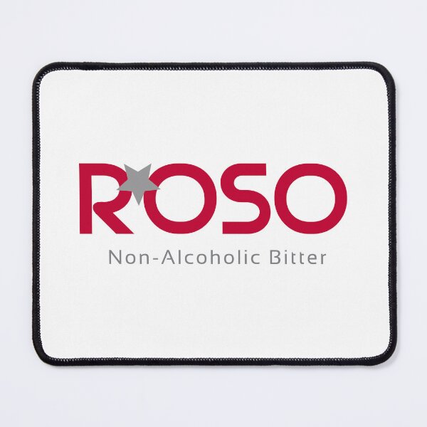 Item preview, ROSO Non-Alcoholic Bitter Red Star Typography Logo designed and sold by arossvy.