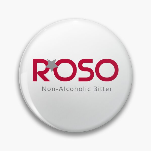 Item preview, ROSO Non-Alcoholic Bitter Red Star Typography Logo designed and sold by arossvy.