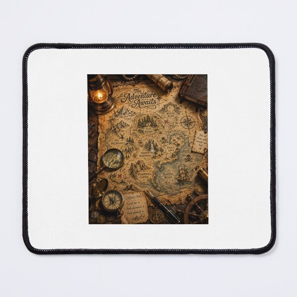 Item preview, The Adventure Awaits: Vintage Fantasy Treasure Map Artwork designed and sold by Ak-art-shop.
