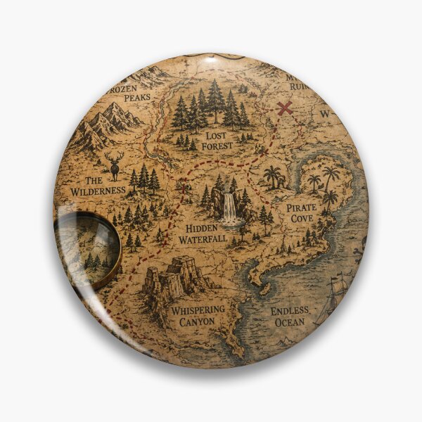 Item preview, The Adventure Awaits: Vintage Fantasy Treasure Map Artwork designed and sold by Ak-art-shop.