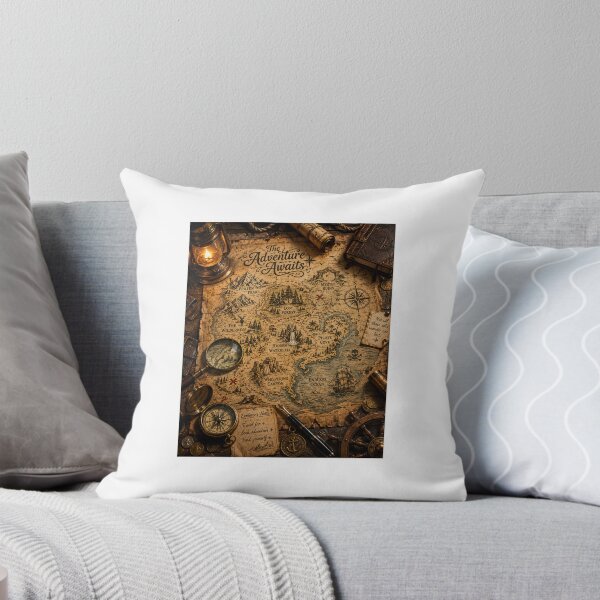 Item preview, The Adventure Awaits: Vintage Fantasy Treasure Map Artwork designed and sold by Ak-art-shop.