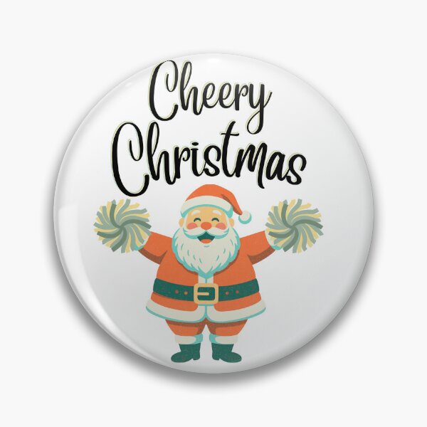 Item preview, Cheery Christmas Cheerleader Santa Retro Festive Pun designed and sold by SunandShade.