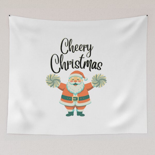 Item preview, Cheery Christmas Cheerleader Santa Retro Festive Pun designed and sold by SunandShade.