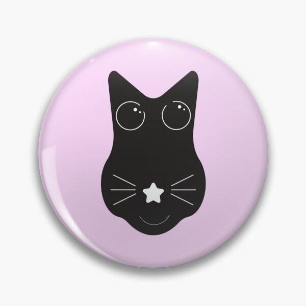 Item preview, black cat in a glass boba chibi cute rounded whimsical twee design #13 designed and sold by Kyna Arts.