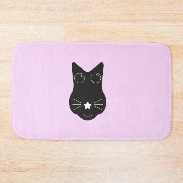 Item preview, black cat in a glass boba chibi cute rounded whimsical twee design #13 designed and sold by Kyna Arts.