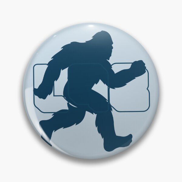 Item preview, Bigfoot Sasquatch Silhouette Outdoor Blue L98 Art designed and sold by L98-Studio.