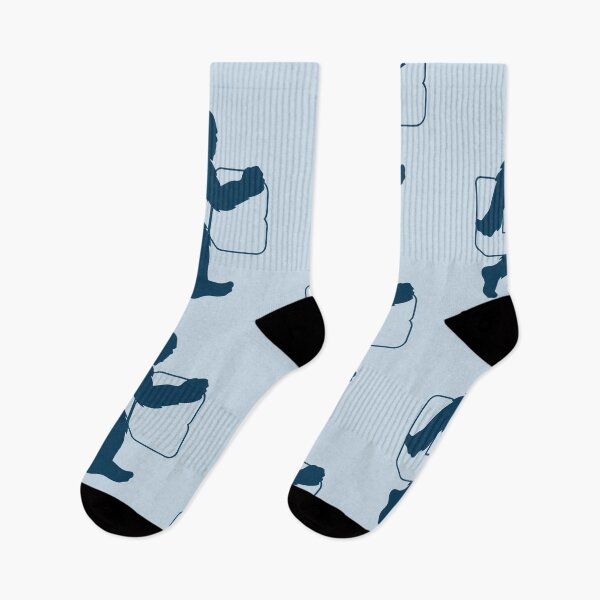 Item preview, Bigfoot Sasquatch Silhouette Outdoor Blue L98 Art designed and sold by L98-Studio.